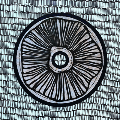 Odium Монохромный паттерн в образе виниловой пластинки